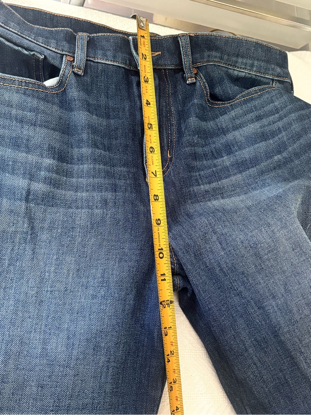 Level 99 Wide-Leg High-Rise Jeans in Dark Blue Denim - Picture 11 of 13
